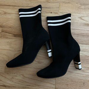 Circus NY by Sam Edelman Black and White Stocking Boots